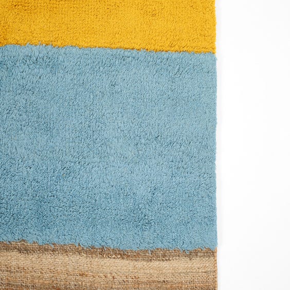 image of Modern natural woven jute rug