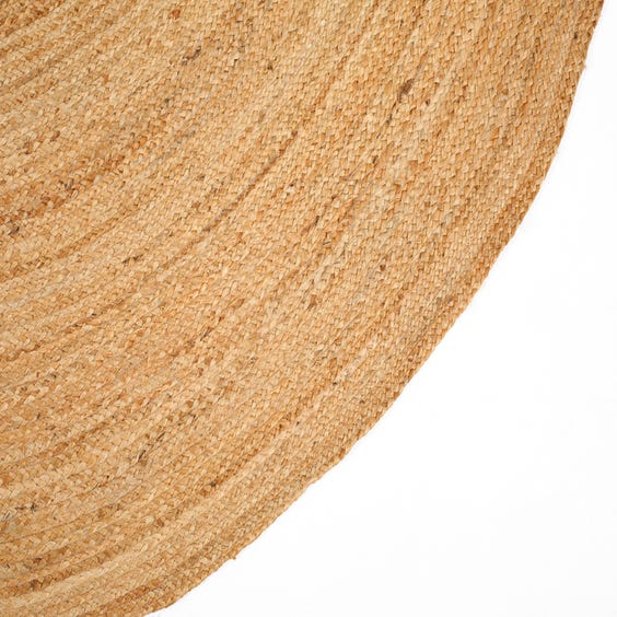 image of Large natural jute circular rug 