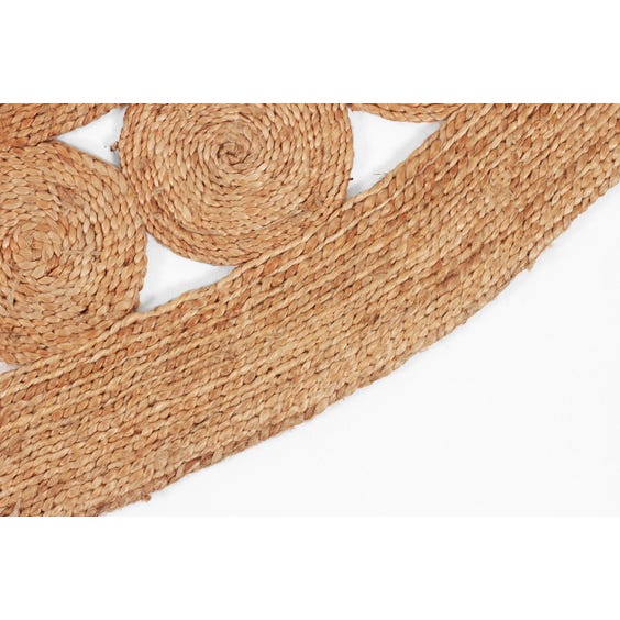 image of Natural decorative hemp circular rug
