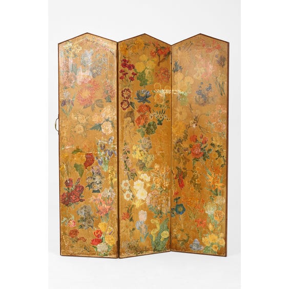 image of Victorian decoupage screen