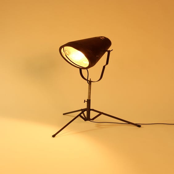 image of Senegalese brown metal cone lamp