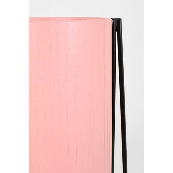 image of Midcentury pink rocket floor lamp