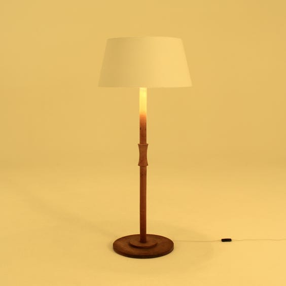 image of Vintage teak floor lamp