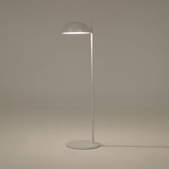 image of Postmodern white dome standard lamp