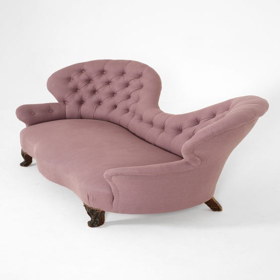 image of Victorian scooped buttoned back sofa
