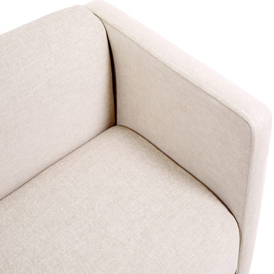 image of Modern marl textured linen sofa