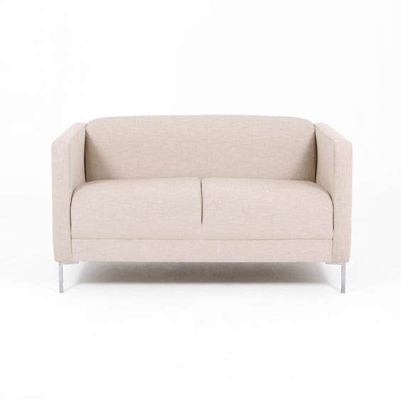 image of Modern marl textured linen sofa