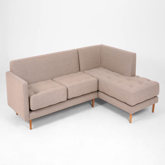 image of Modular grey left hand sofa
