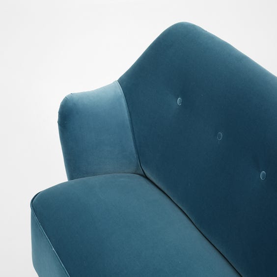 image of Midcentury blue cocktail sofa