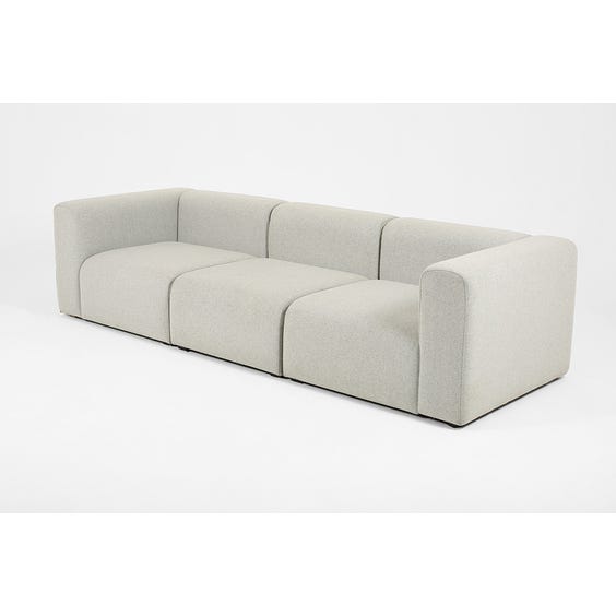 image of Modular modern mags grey three seater sofa