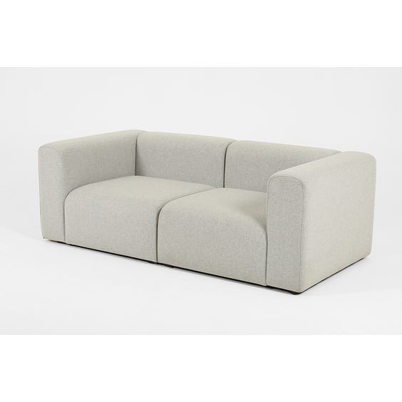 image of Modular modern mags grey two seater sofa