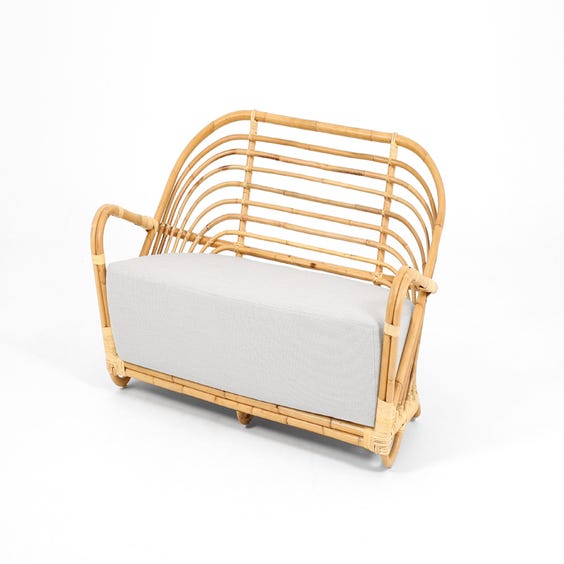 image of Midcentury rattan Arne Jacobsen sofa