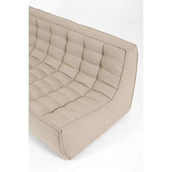 image of Modern woven three seater sofa