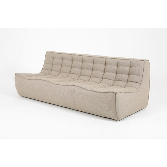 image of Modern woven three seater sofa