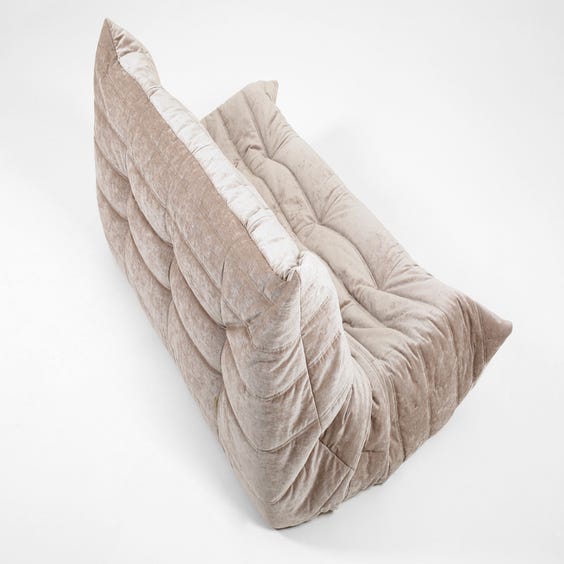 image of Grey chenille Togo sofa 
