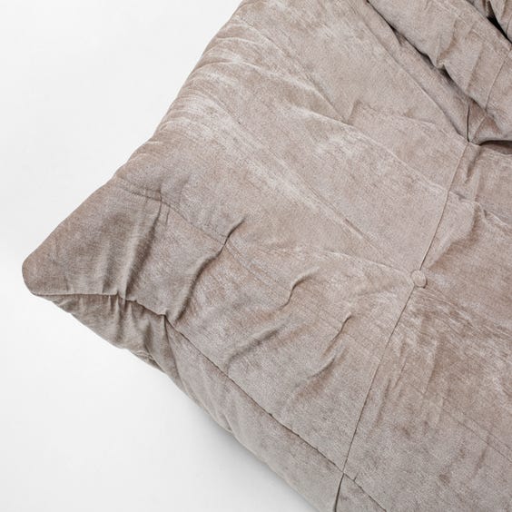 image of Grey chenille Togo sofa 