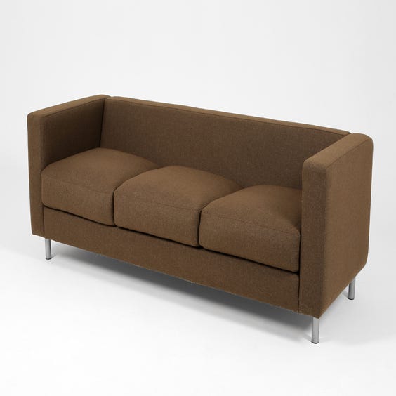 image of Modern chocolate brown sofa