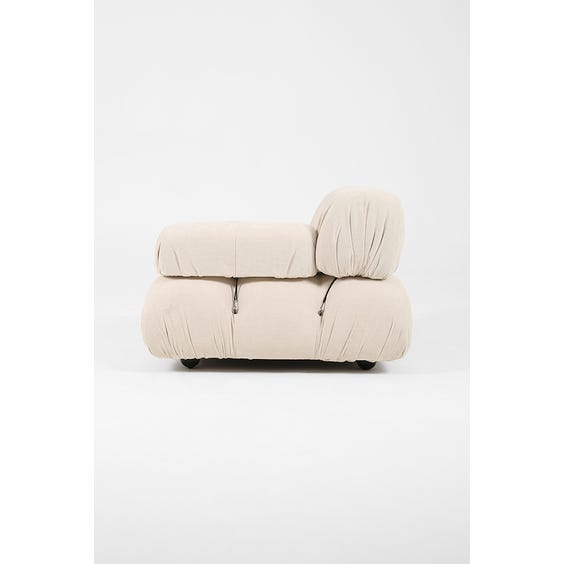 image of Modular sofa 1970's padded oyster low right corner