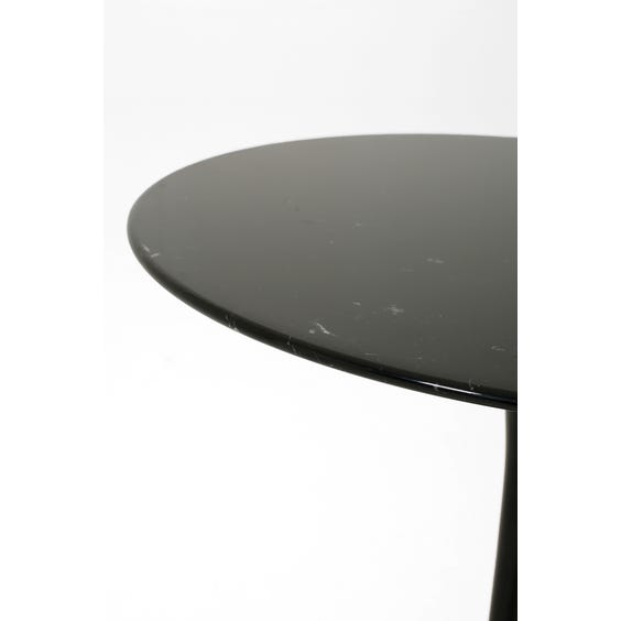 image of Saarinen black marble side table