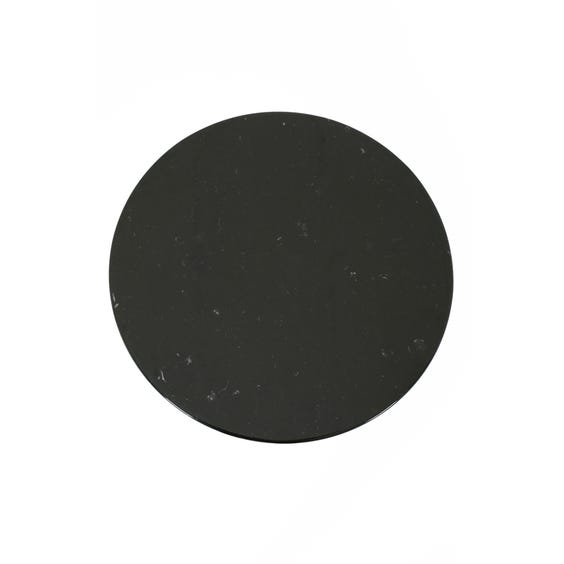 image of Saarinen black marble side table