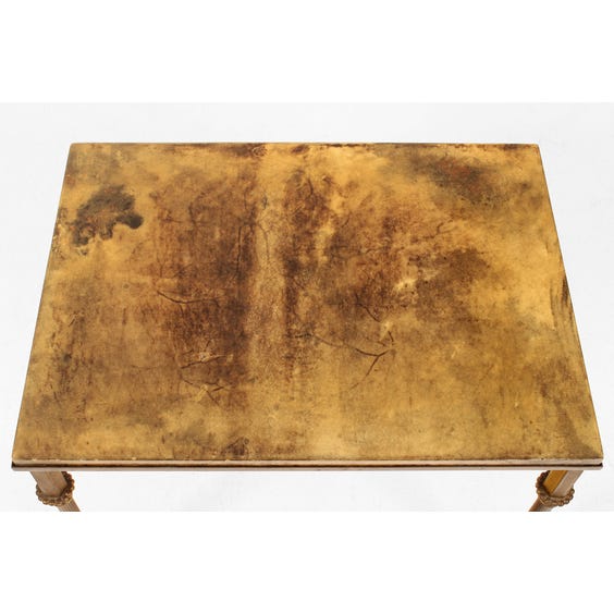 image of Large vellum top side table