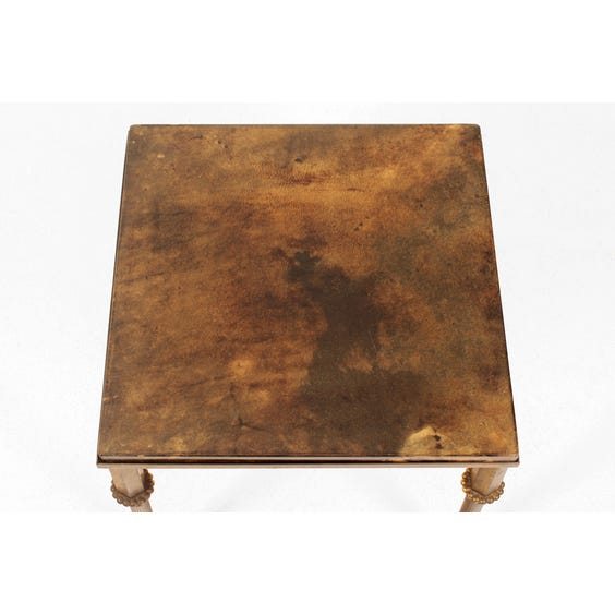 image of Small vellum top side table
