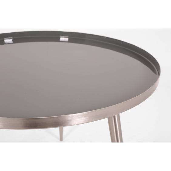 image of Large modern circular side table