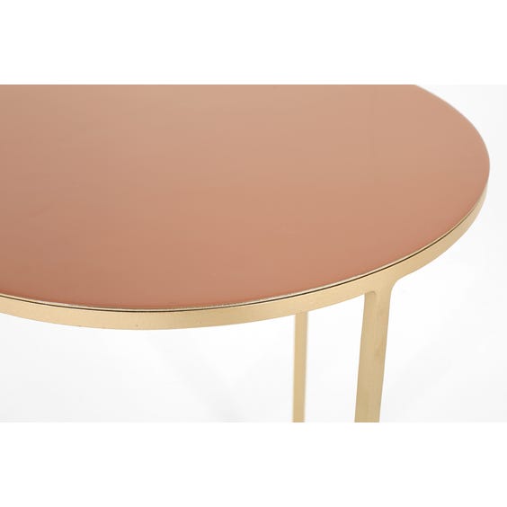 image of Modern pastel coral side table
