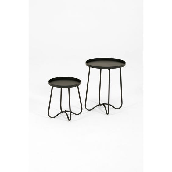 image of Small modern black table