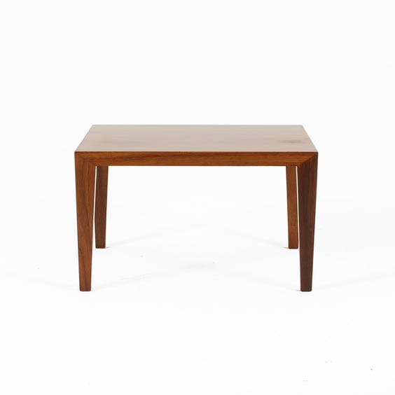 image of Large square rosewood side table