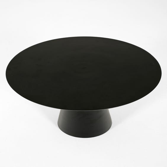 image of Postmodern black metal side table