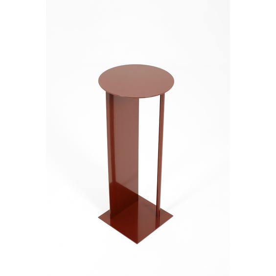 image of Postmodern burgundy plinth table
