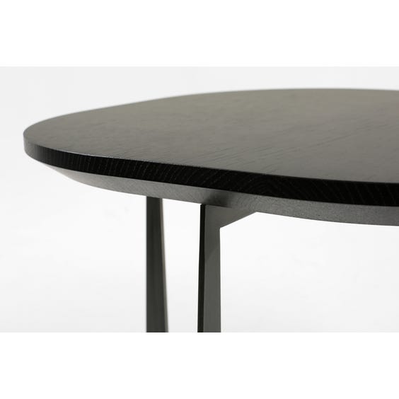 image of Modern oak floating top side table