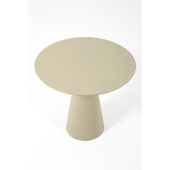 image of Postmodern putty grey circular table