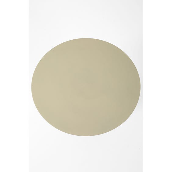 image of Postmodern putty grey circular table