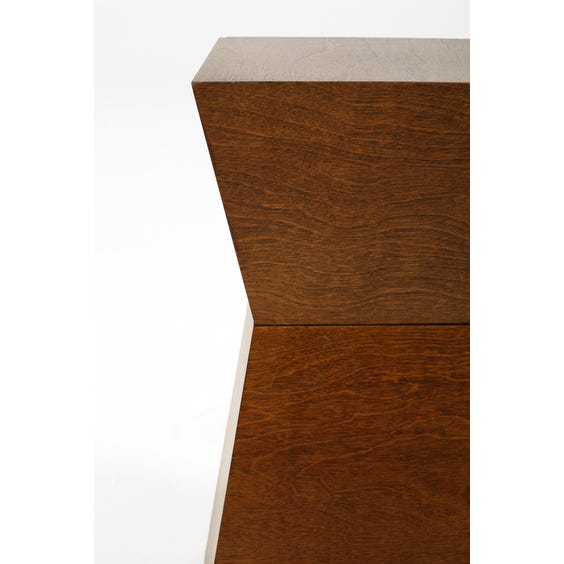 image of Sculptural walnut side table