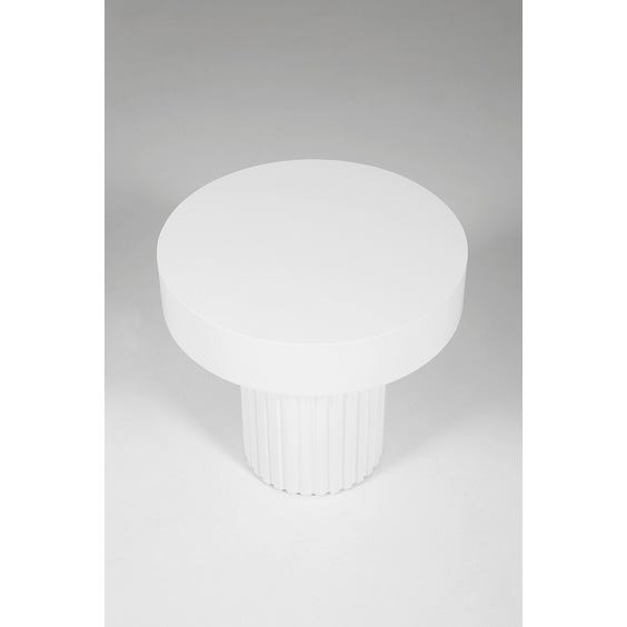 image of Postmodern fluted side table
