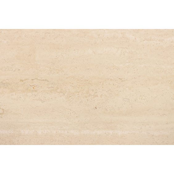 image of Beige travertine side table