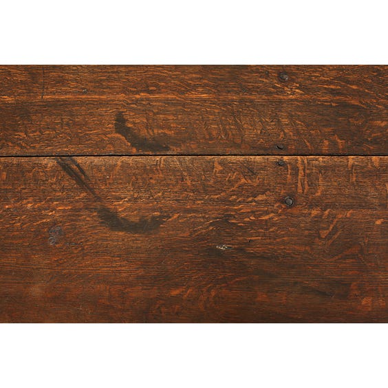 image of Antique French rustic wooden cricket table