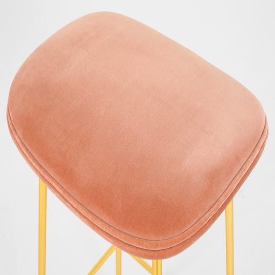 image of Beetle stool in blush pink