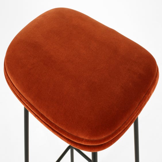 image of Rust coloured Beetle bar stool