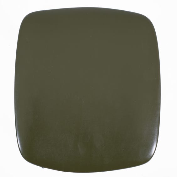 image of Dark forest green vinyl stool