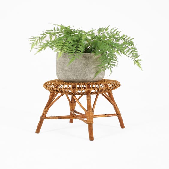 image of Italian circular bamboo  stool