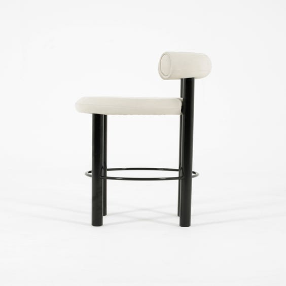 image of Modern dove grey bar stool