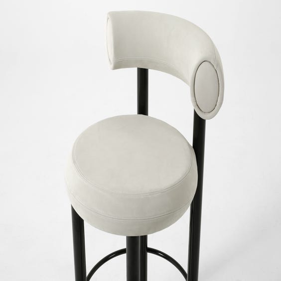 image of Modern dove grey bar stool