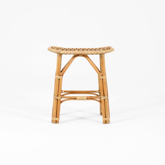 image of Danish rattan bar stool
