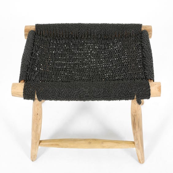 image of Modern primitive pale wooden stool