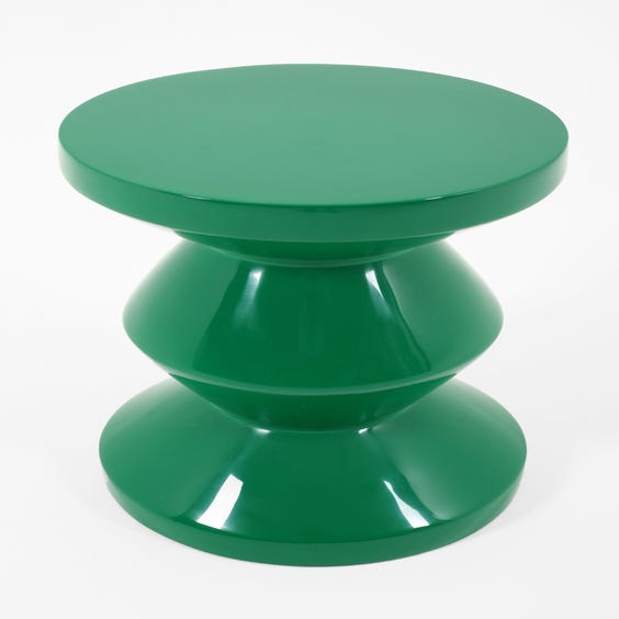 image of Emerald green totem stool