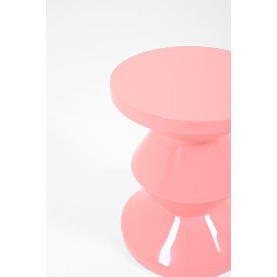 image of Bubblegum pink totem stool