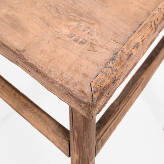 image of Rustic Chinese elm square table